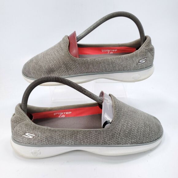 Skechers Gostep Lite Dynamic Athletic Walking Shoe Womens Size 7.5 14475 Gray - Picture 6 of 9